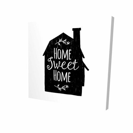 BEGIN HOME DECOR 16 x 16 in. Home Sweet Home-Print on Canvas 2080-1616-QU37